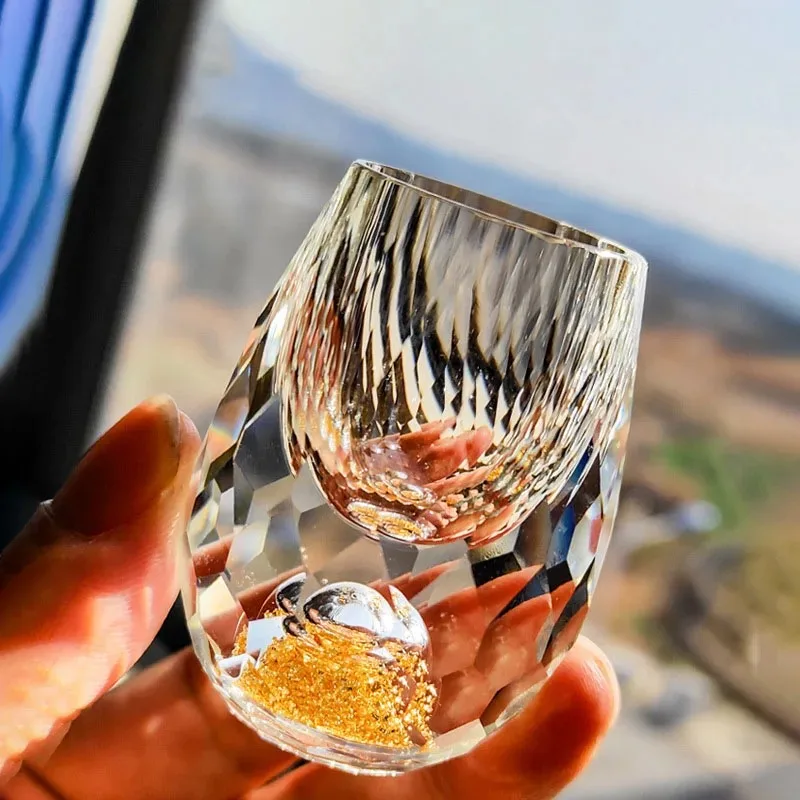 Wine Beer Liquor - 1PC Luxury Crystal Glass Vodka Sake