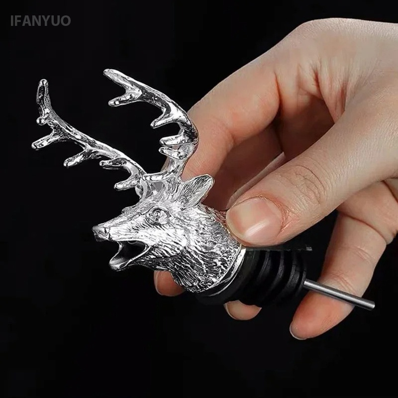 Zinc Alloy Deer Head Wine Pour - Wine Beer Liquor review and price