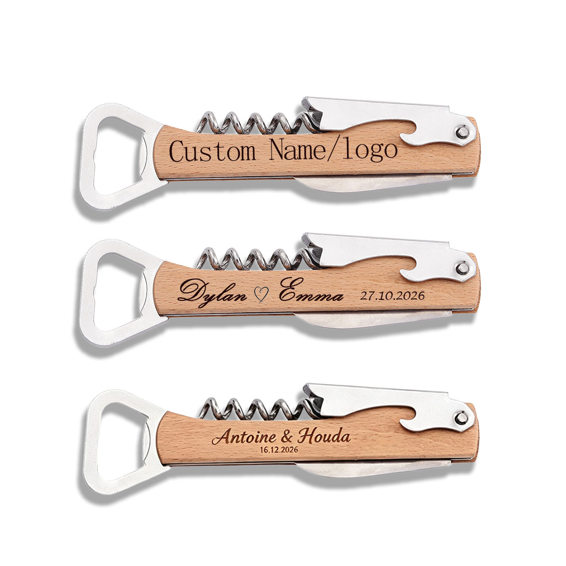 20pcs Personalized Engraved Wo - Wine In Beer Name review and price