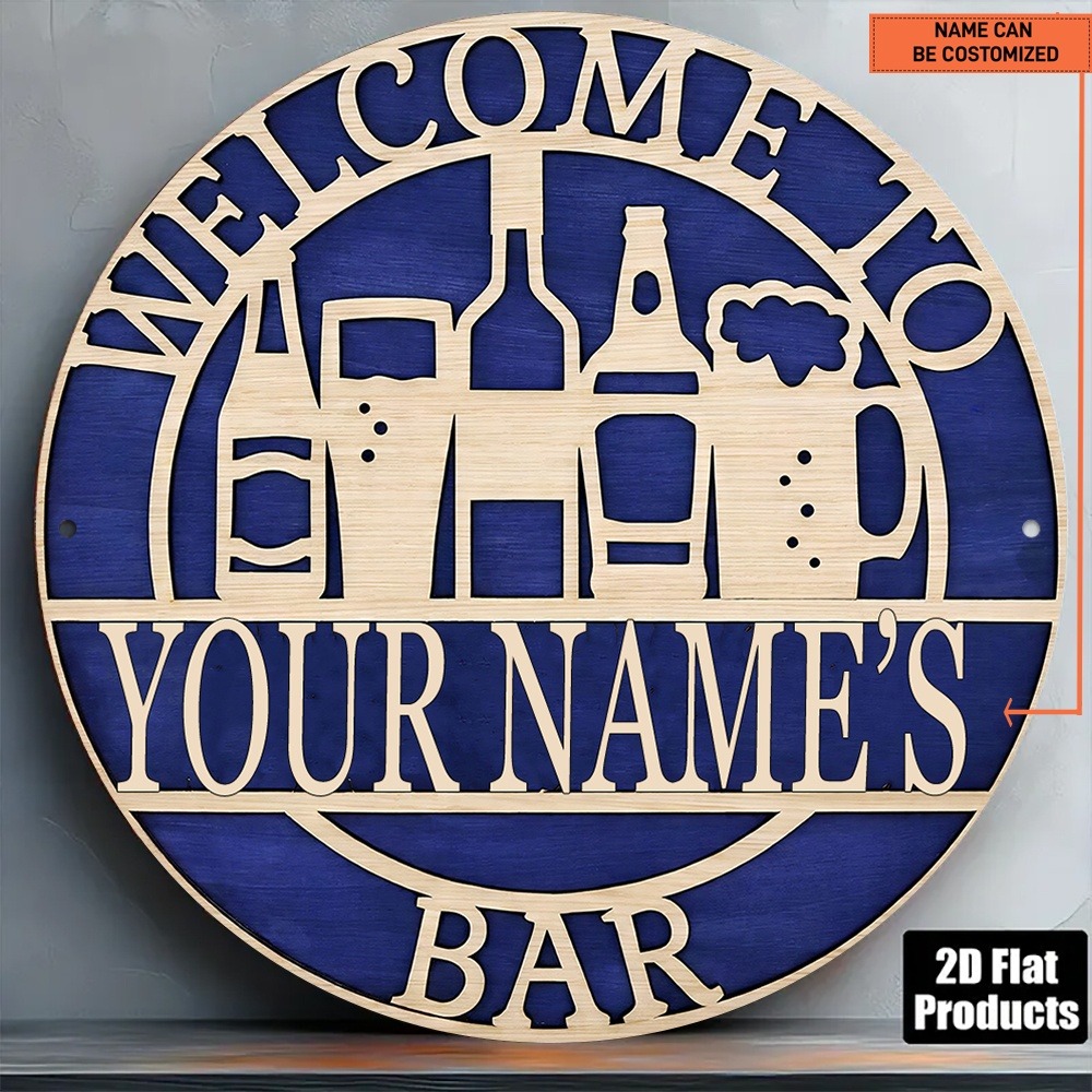 [2D Flat] 1pc Custom Name Holl - Wine In Beer Name review and price
