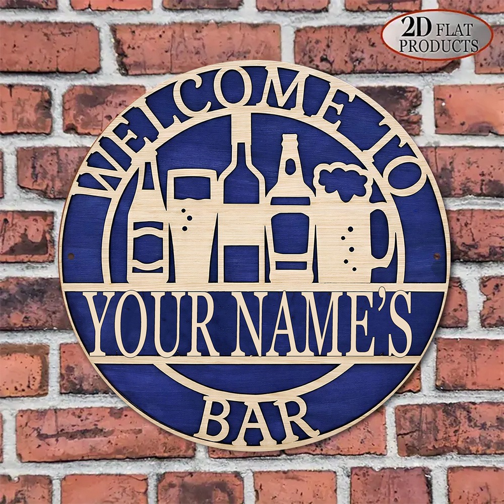 [2D Flat] 1pc Custom Name Holl - Wine In Beer Name review and price
