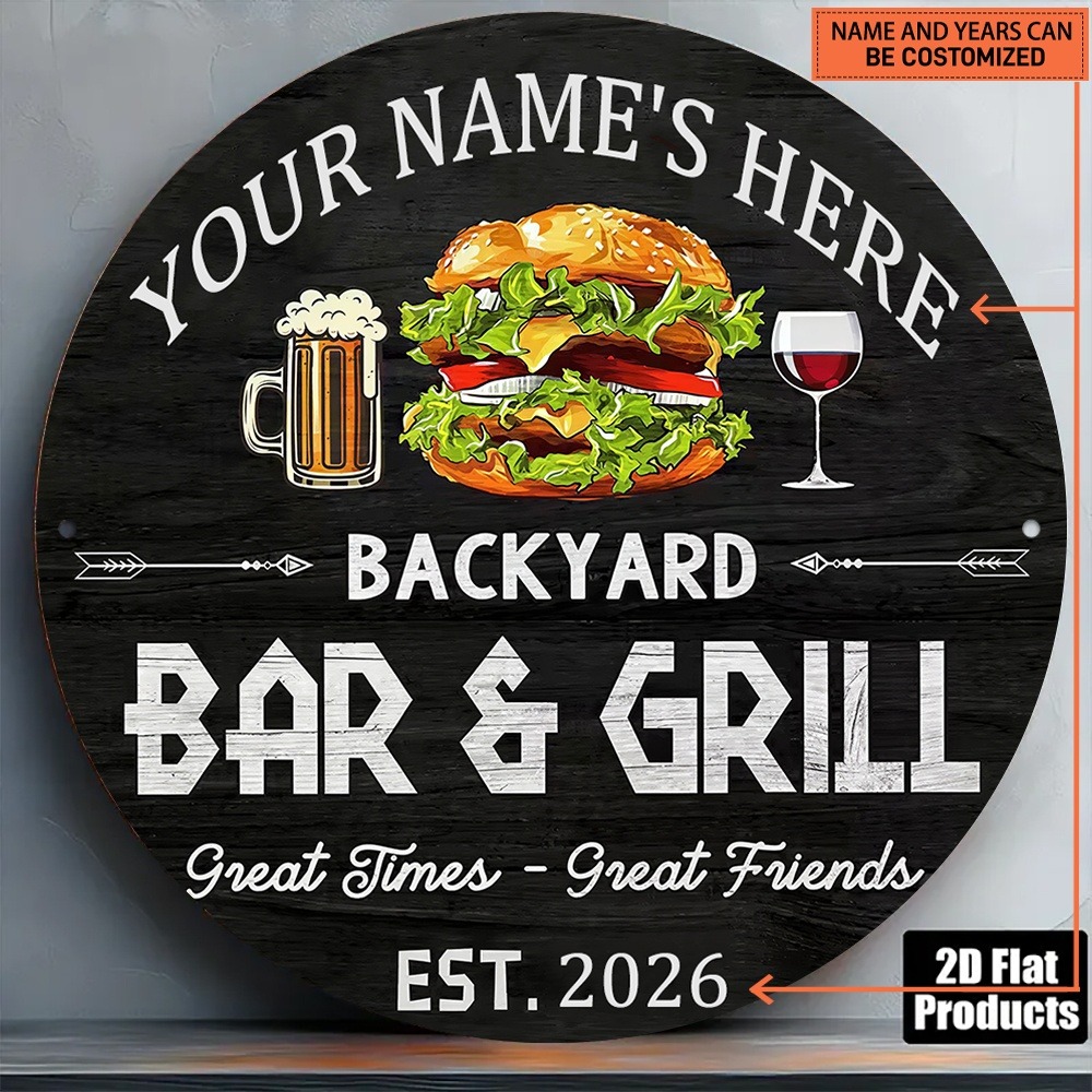 [2D Flat] 1pc Custom Name Roun - Wine In Beer Name review and price