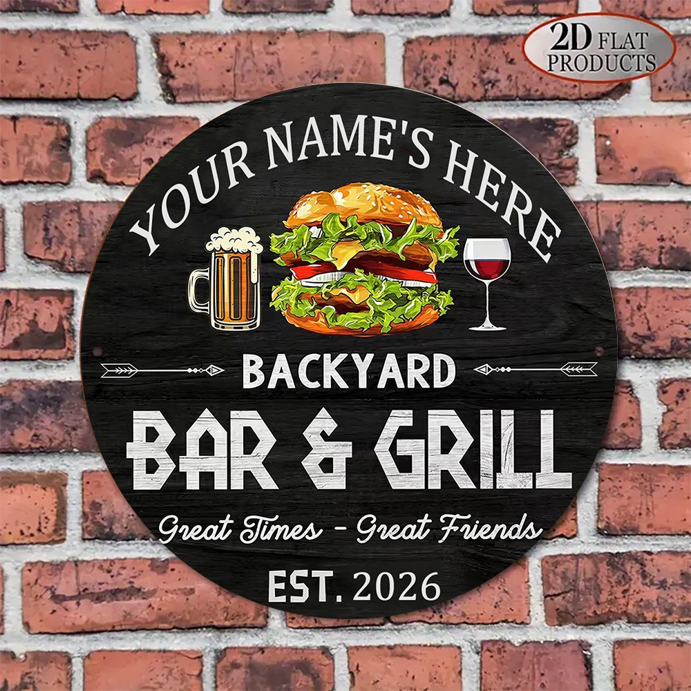 [2D Flat] 1pc Custom Name Roun - Wine In Beer Name review and price