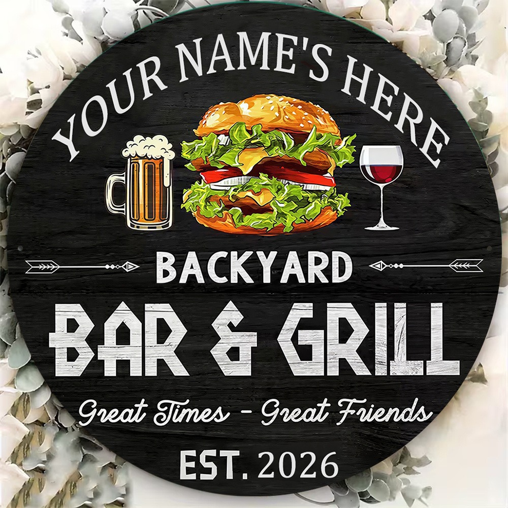 [2D Flat] 1pc Custom Name Roun - Wine In Beer Name review and price