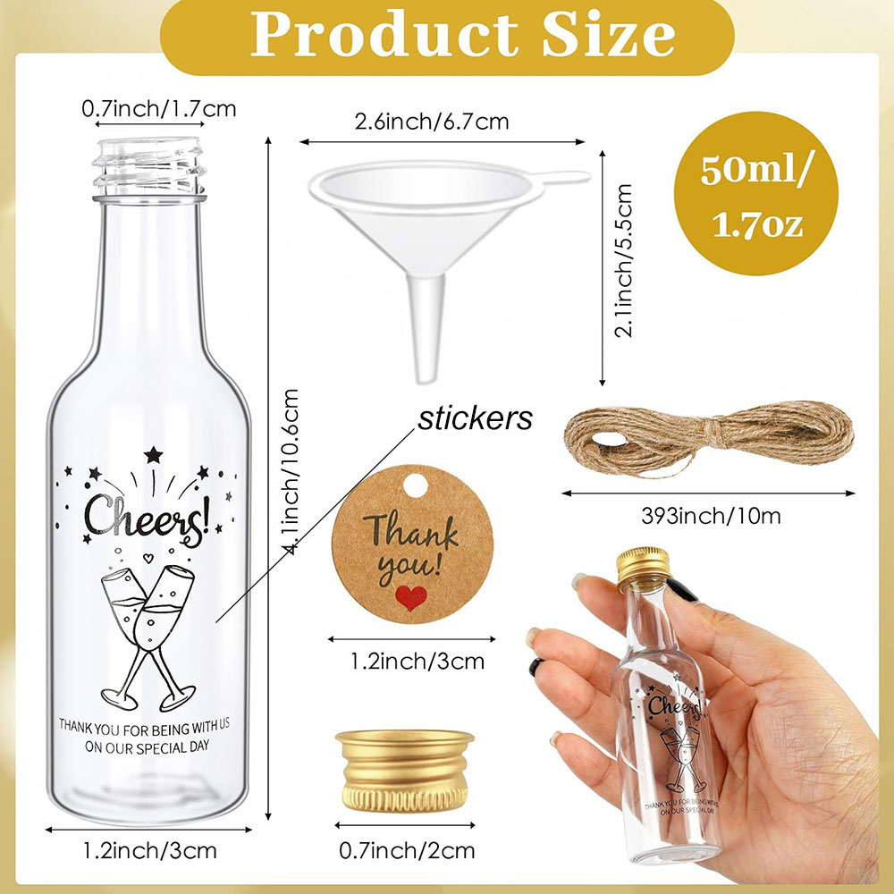50Pack Mini Liquor Bottles,1.7 - Wine Beer Liquor review and price