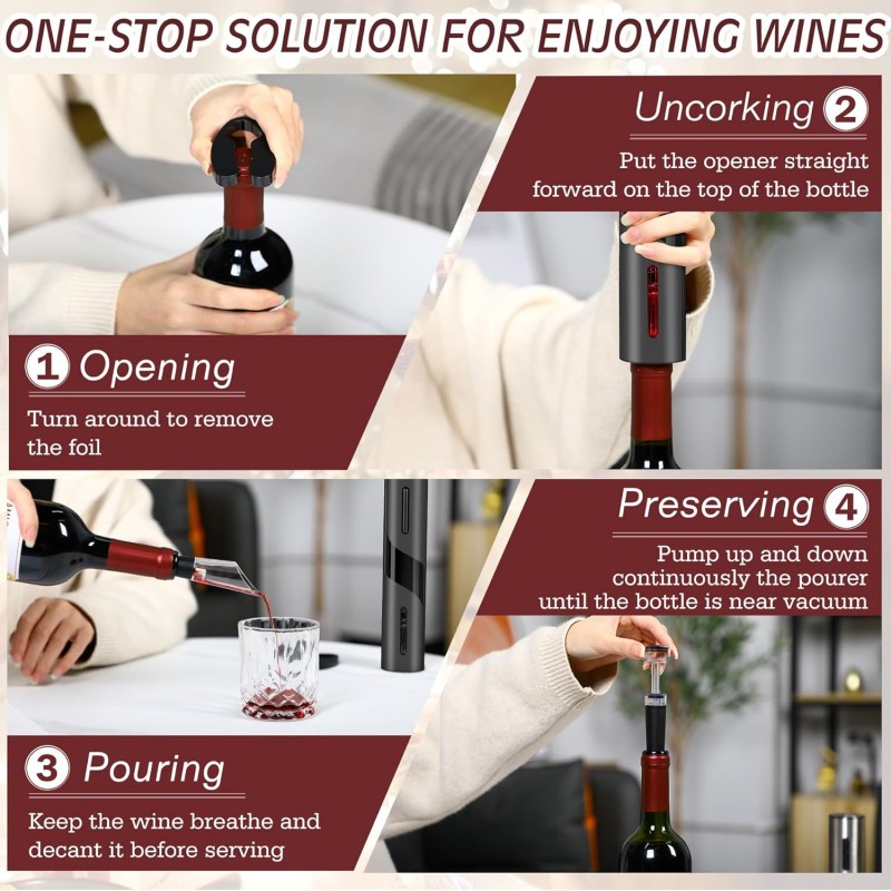 Rechargeable Multifunction Ele - Wine Opener Electric review and price