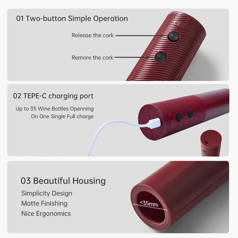 HOMEFISH Electric Wine Bottle  - Wine Opener Electric review and price
