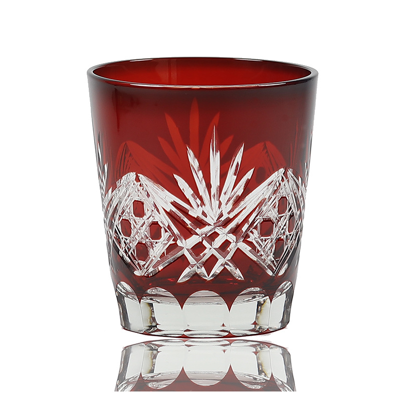 Red Edo Crystal Whisky Glass J - Wine Beer Liquor review and price