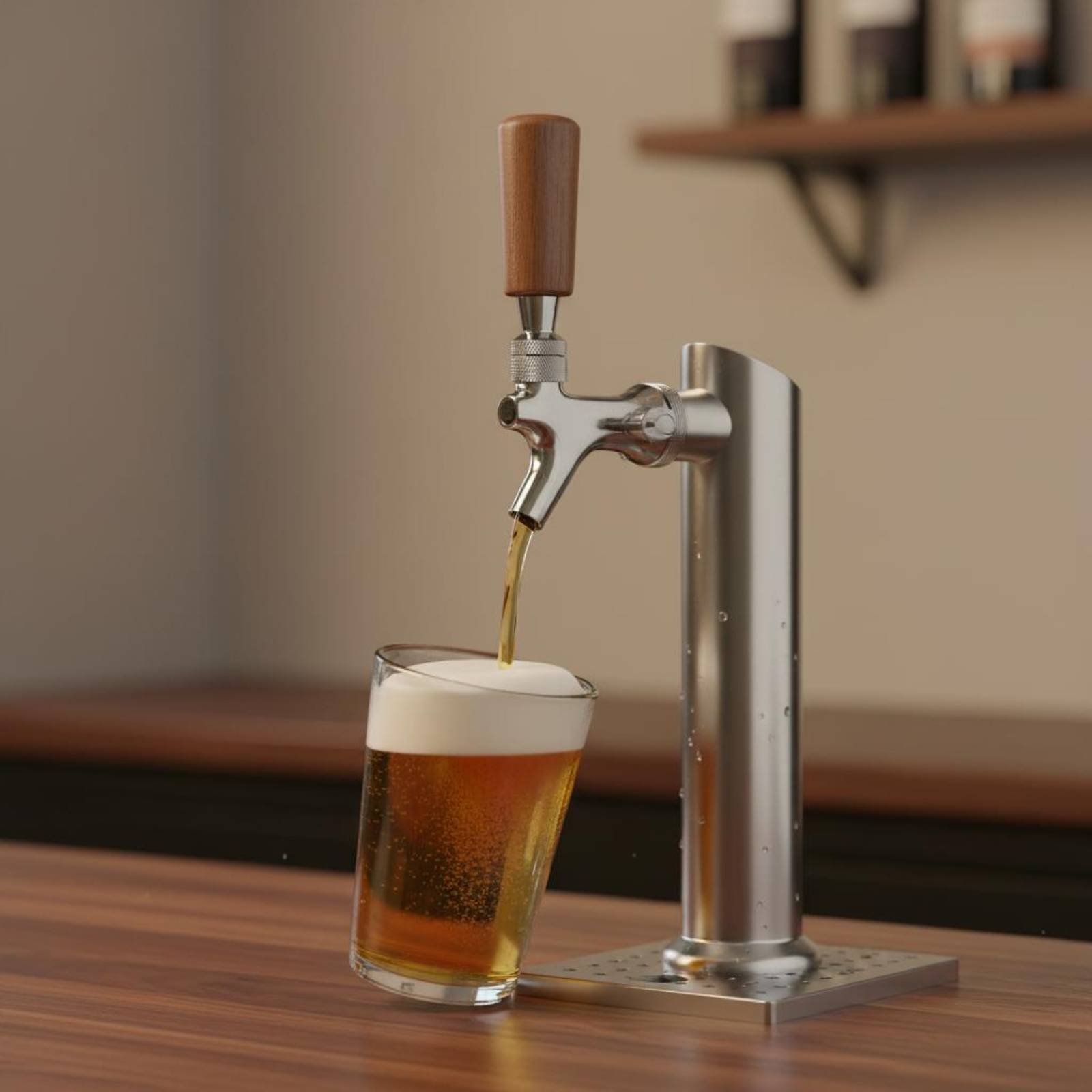 Short Wooden Beer Handle Solid - Wine In Beer review and price