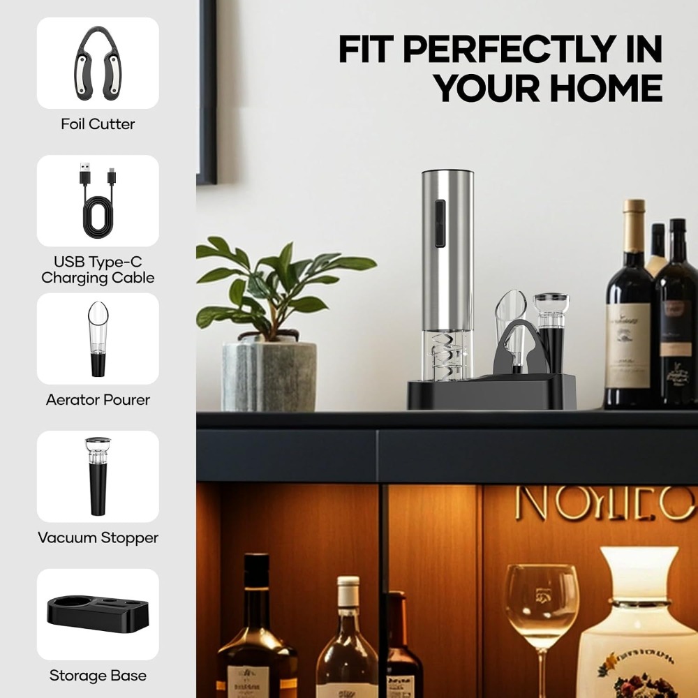 USB Rechargeable Electric Wine - Wine Opener Electric review and price