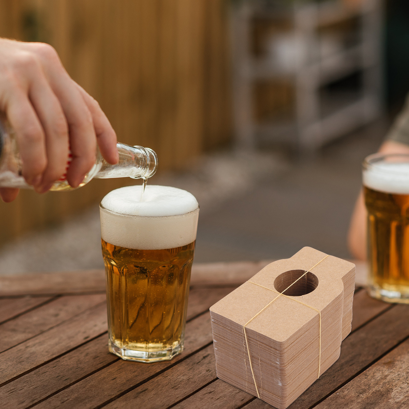 100Pcs Kraft Wine Bottle Tags  - Wine In Beer Name review and price